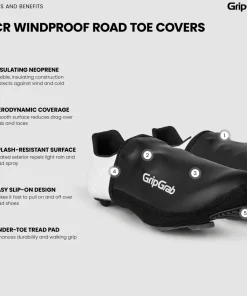 Gripgrab PACR Windproof Toe Covers Black