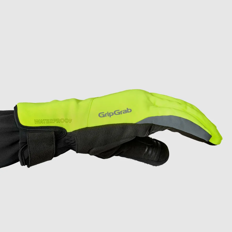 Gripgrab Polaris 2 Waterproof Winter Gloves Yellow Hi-Vis