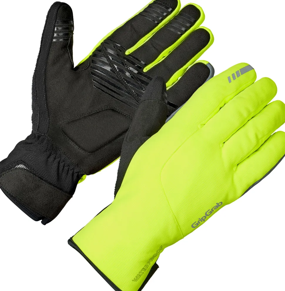 Gripgrab Polaris 2 Waterproof Winter Gloves Yellow Hi-Vis