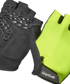Gripgrab ProRide RC Max Padded Short Finger Summer Gloves Yellow Hi-Vis