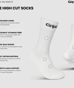 Gripgrab RIDE High Cut Socks White