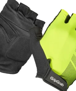 Gripgrab Ride RC Lite Padded Short Finger Summer Gloves Yellow Hi-Vis
