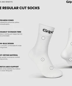 Gripgrab RIDE Regular Cut Socks 3-Pack White