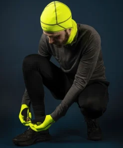 Gripgrab Running Expert Hi-Vis Touchscreen Winter Gloves Yellow Hi-Vis