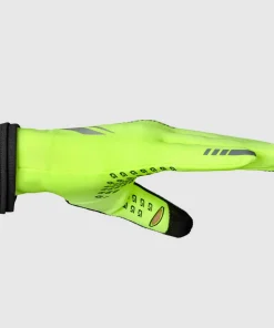 Gripgrab Running Expert Hi-Vis Touchscreen Winter Gloves Yellow Hi-Vis