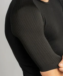 Gripgrab Unisex PACR Spring-Autumn Seamless Short Sleeve Base Layer Black