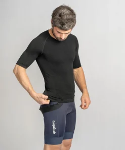 Gripgrab Unisex PACR Spring-Autumn Seamless Short Sleeve Base Layer Black
