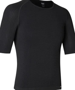 Gripgrab Unisex PACR Spring-Autumn Seamless Short Sleeve Base Layer Black