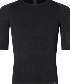 Gripgrab Unisex PACR Spring-Autumn Seamless Short Sleeve Base Layer Black