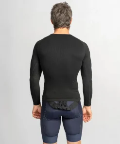 Gripgrab Unisex PACR Spring-Autumn Seamless Long Sleeve Base Layer Black
