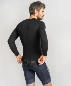 Gripgrab Unisex PACR Spring-Autumn Seamless Long Sleeve Base Layer Black