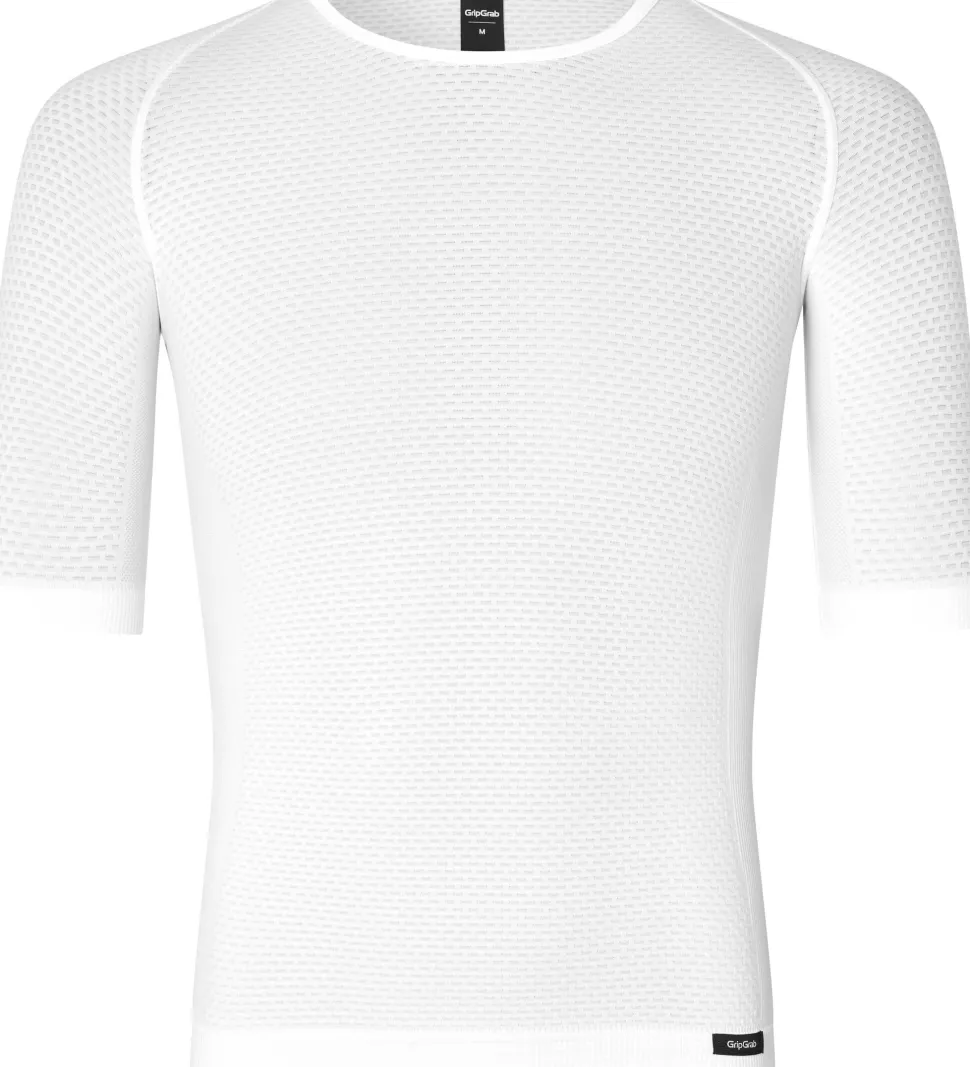 Gripgrab Unisex PACR Ultralight Seamless Short Sleeve Base Layer White