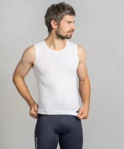 Gripgrab Unisex PACR Ultralight Seamless Sleeveless Base Layer White