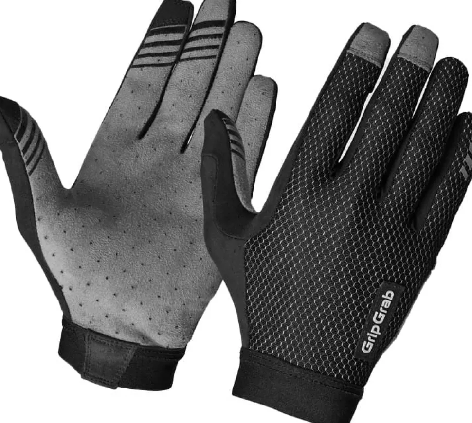 Gripgrab Vertical 2 Insidegrip™ Full Finger Summer Gloves Black