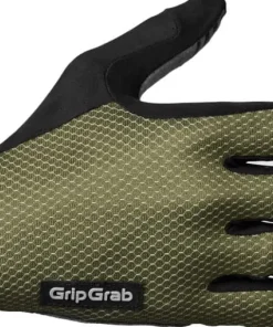 Gripgrab Vertical 2 Insidegrip™ Full Finger Summer Gloves Olive Green