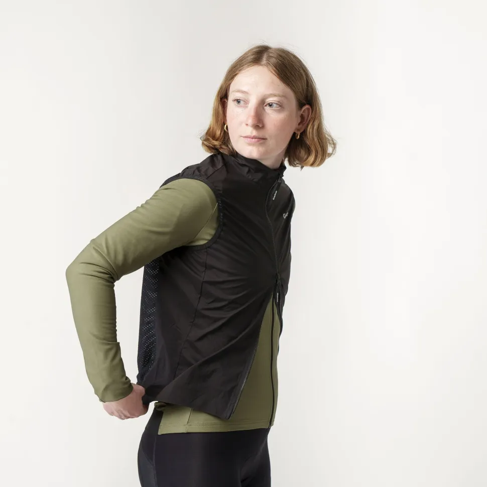 Gripgrab Women's GripGrab PACR Windproof Lightweight Vest Black