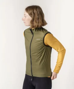 Gripgrab Women's GripGrab PACR Windproof Lightweight Vest Olive Green
