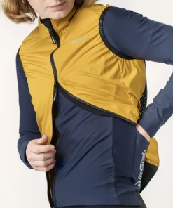Gripgrab Women's GripGrab PACR Windproof Lightweight Vest Mustard Yellow