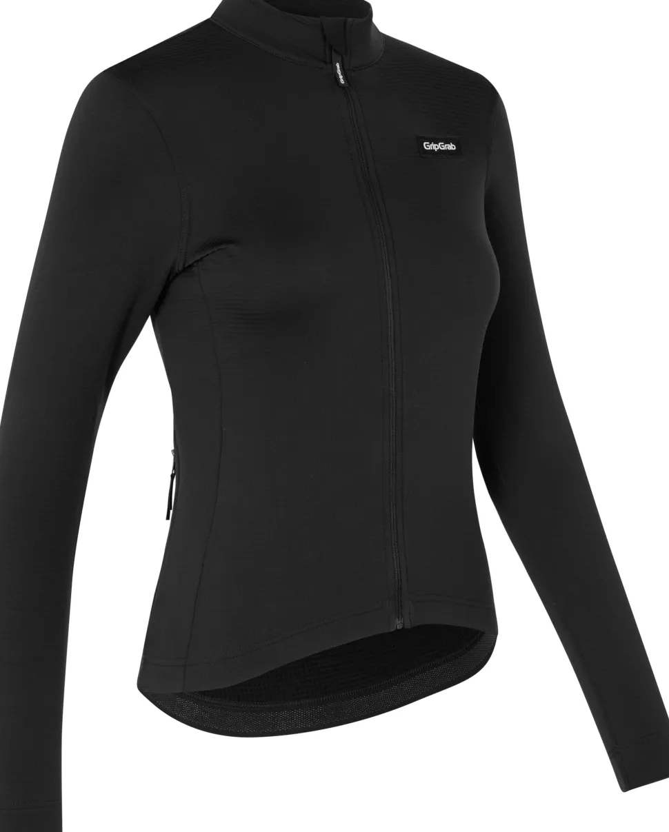 Gripgrab Women's GripGrab EXPLR Merinotech Thermal Long Sleeve Jersey Black