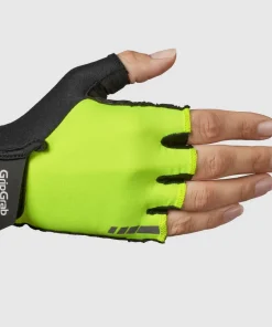Gripgrab Women's ProRide RC Max Padded Short Finger Summer Gloves Yellow Hi-Vis