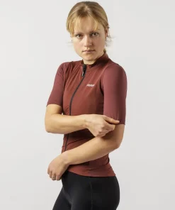 Gripgrab Women's Ride Short Sleeve Jersey Dark Red