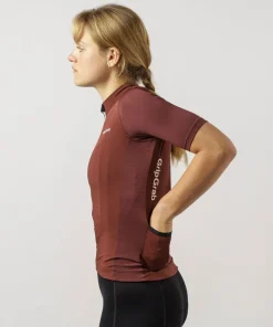 Gripgrab Women's Ride Short Sleeve Jersey Dark Red