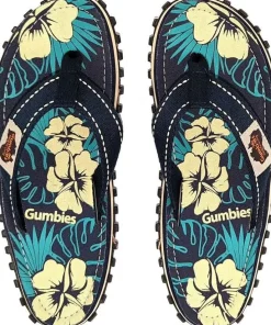 Gumbies Unisex Islander Blue Hibiscus