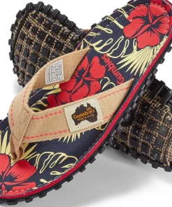 Gumbies Unisex Islander Denim Hibiscus
