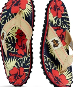 Gumbies Unisex Islander Denim Hibiscus