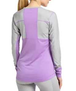 Haglöfs Natural Blend Tech Crew Neck Women Concrete/Purple Ice
