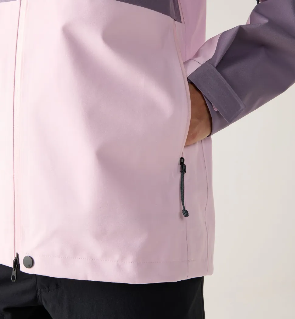 Haglöfs Women's Front Proof II Jacket Purple Fog/fresh Pink