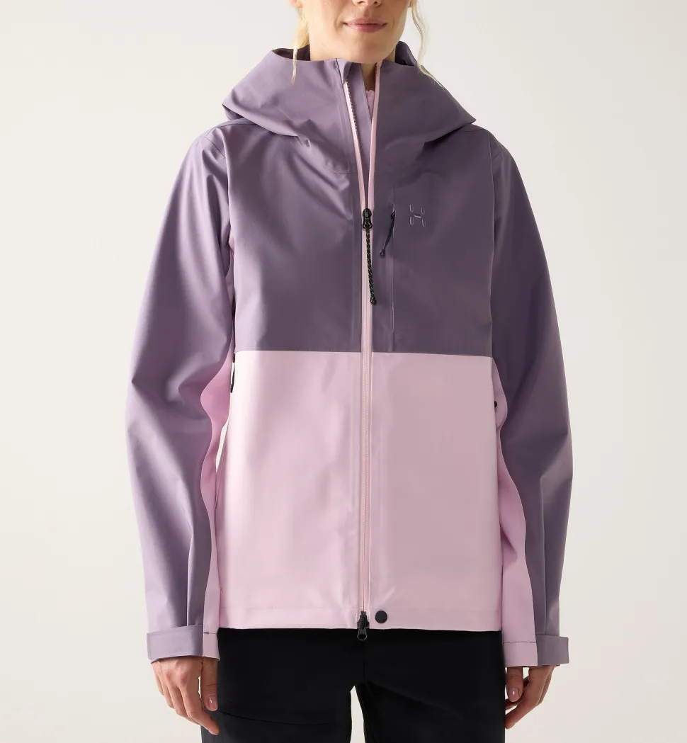 Haglöfs Women's Front Proof II Jacket Purple Fog/fresh Pink