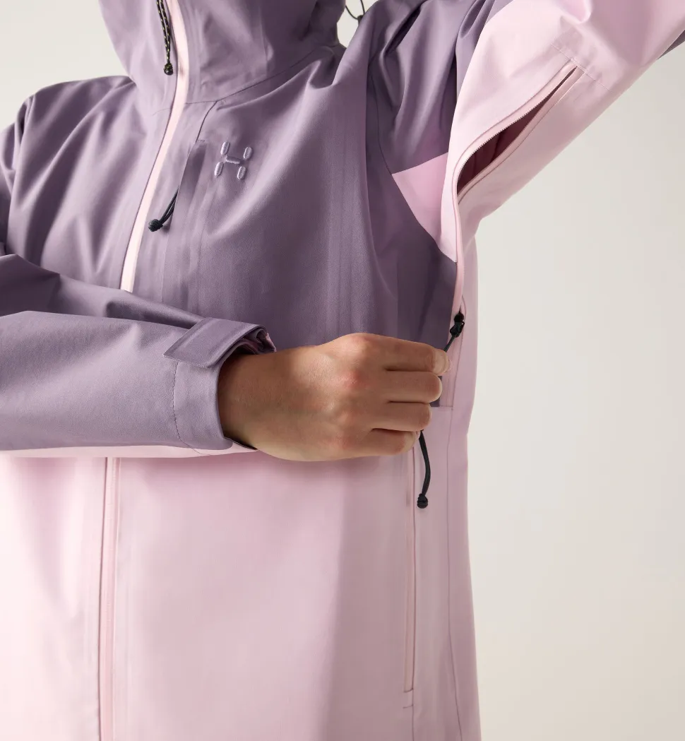 Haglöfs Women's Front Proof II Jacket Purple Fog/fresh Pink