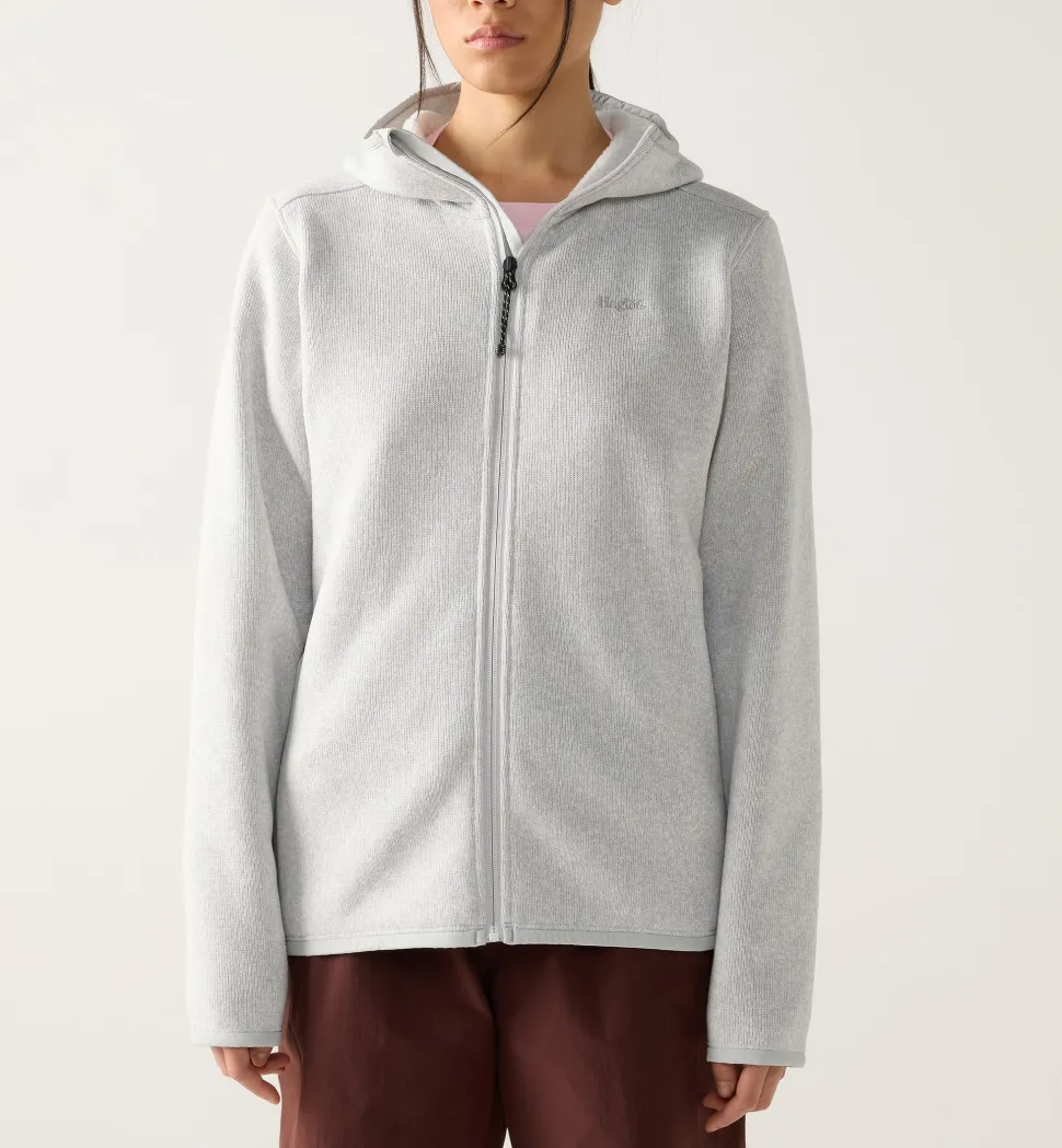 Haglöfs Women's Swook II Mid Hood Stone Grey/soft White