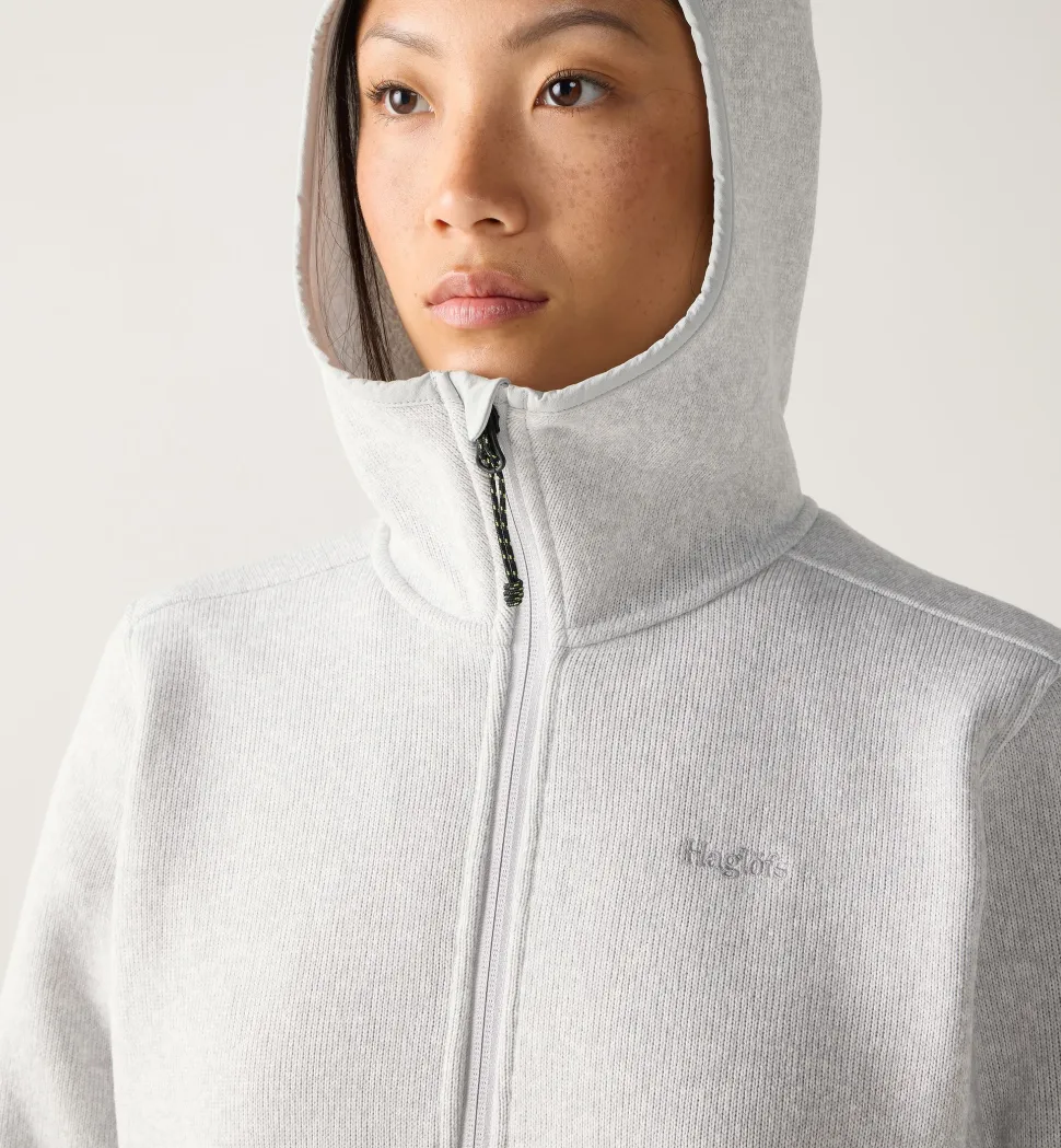 Haglöfs Women's Swook II Mid Hood Stone Grey/soft White