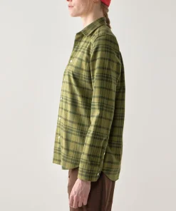 Haglöfs Women’s Virke Flannel Shirt Seaweed Green/olive Green