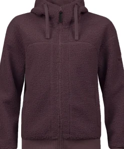 Halti Women's Lykky Fleece Jacket Fudge Maroon Red