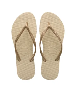 Havaianas Unisex Slim Sand Grey/Light Golden