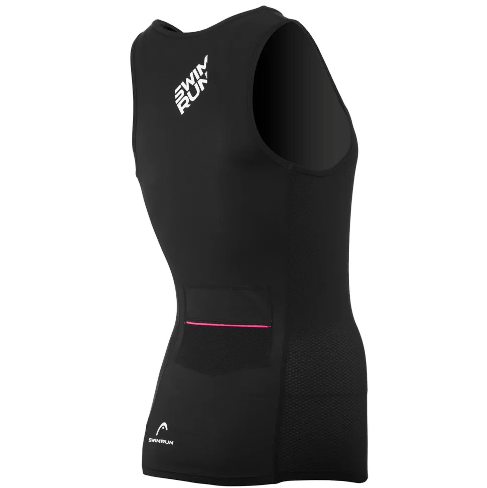 Head Swimrun Bat Top Lady Black/Pink