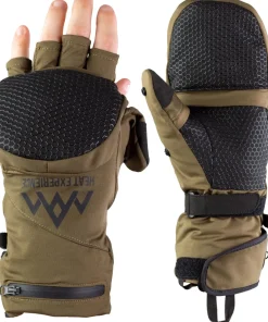 Heat Experience Heated Hunt Pullover Mittens Green/Black