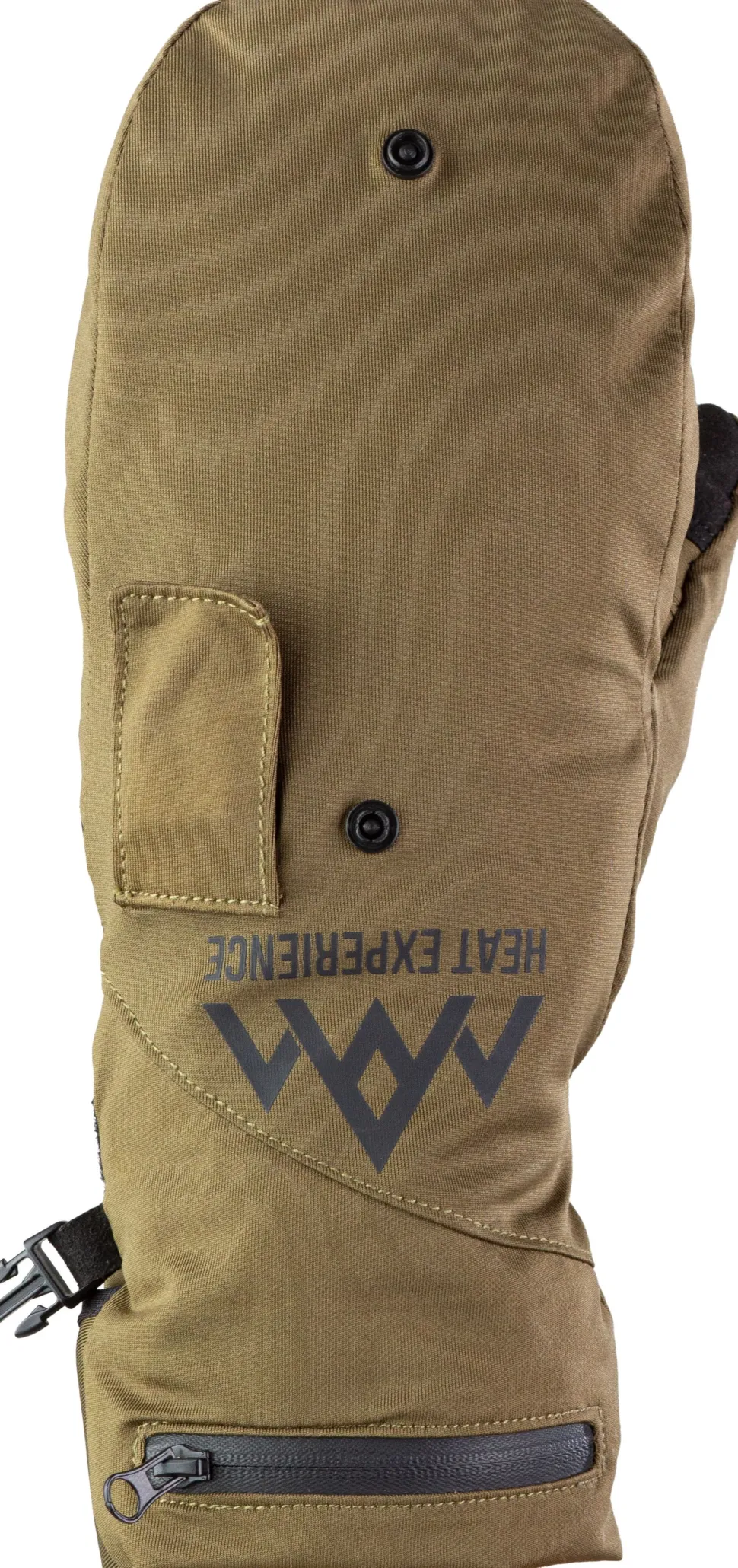 Heat Experience Heated Hunt Pullover Mittens Green/Black