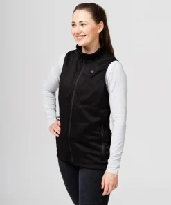 Heat Experience Women's HeatX Heated Fleece Vest Black