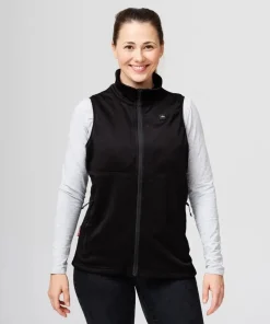 Heat Experience Women's HeatX Heated Fleece Vest Black