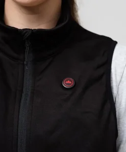 Heat Experience Women's HeatX Heated Fleece Vest Black