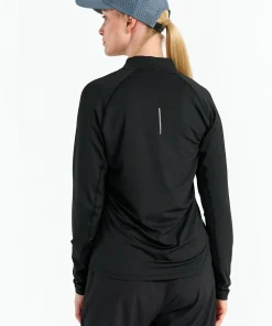 Hellner Women's Core Running Halfzip LS Tee Black Beauty