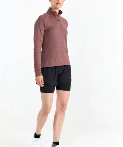 Hellner Women's Nunis Halfzip Long Sleeve Tee Rose Taupe