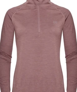 Hellner Women's Nunis Halfzip Long Sleeve Tee Rose Taupe