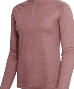 Hellner Women's Nunis Halfzip Long Sleeve Tee Rose Taupe