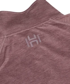Hellner Women's Nunis Halfzip Long Sleeve Tee Rose Taupe