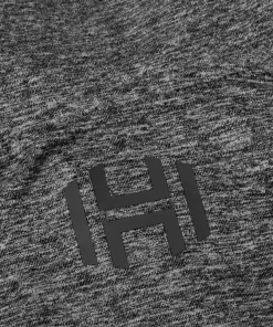 Hellner Women's Nunis Halfzip Long Sleeve Tee Black Beauty Melange
